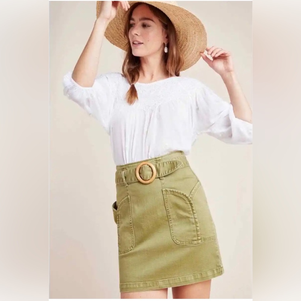 Anthropologie Pilcro Charlie Denim Skirt